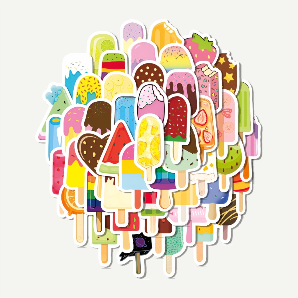 

Sticker Pack Stiker Cute Ice Cream Series | Sticker TUMBLR | Stiker LAPTOP KOPER HELM