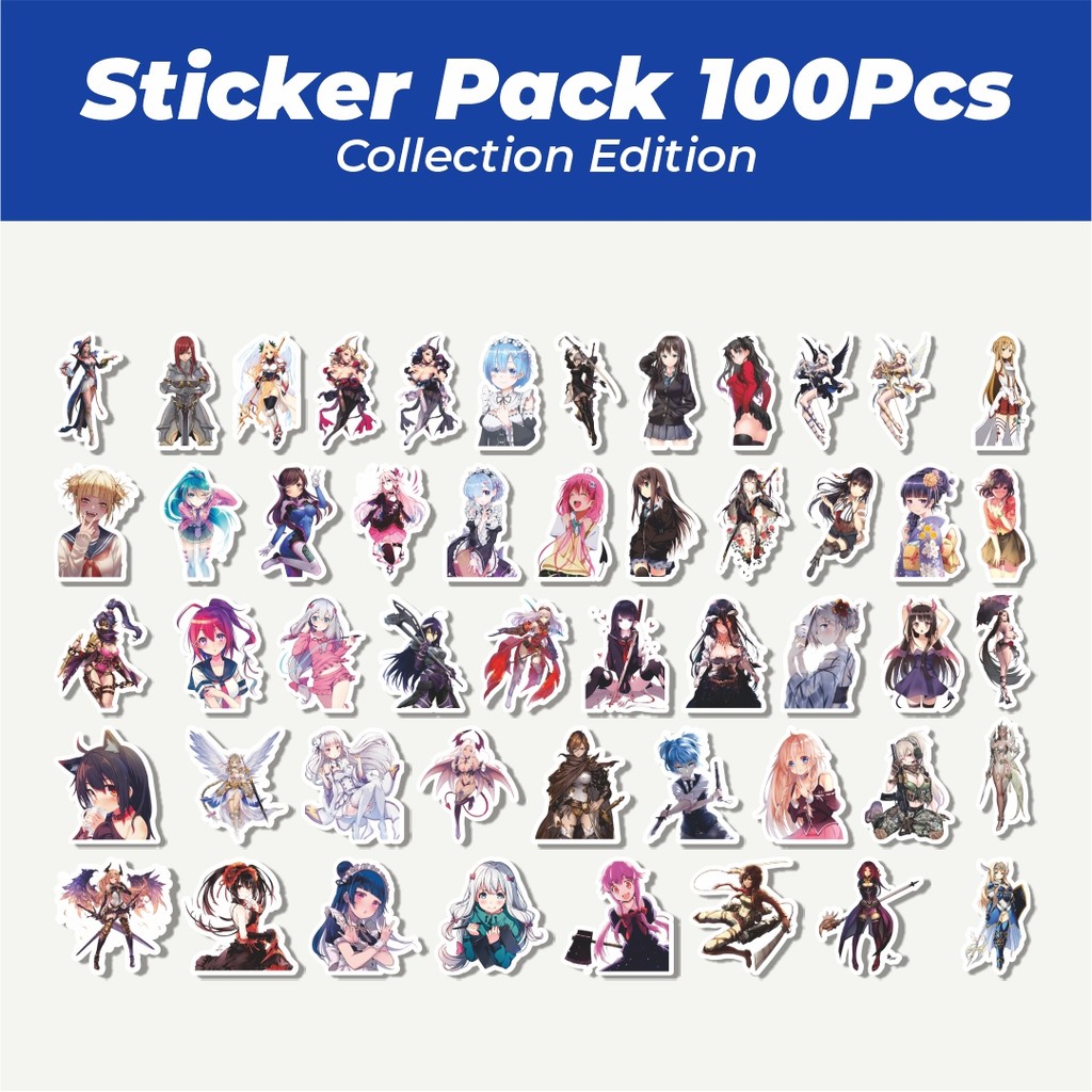 

Hot Stiker Acgn Beauty Girls Series Character Mix Lucu Anti Air Stikers Berperekat Waterproof Sticker Decal Buat Motor Helm Buku Journal Koper Casing HP Laptop Botol Minum