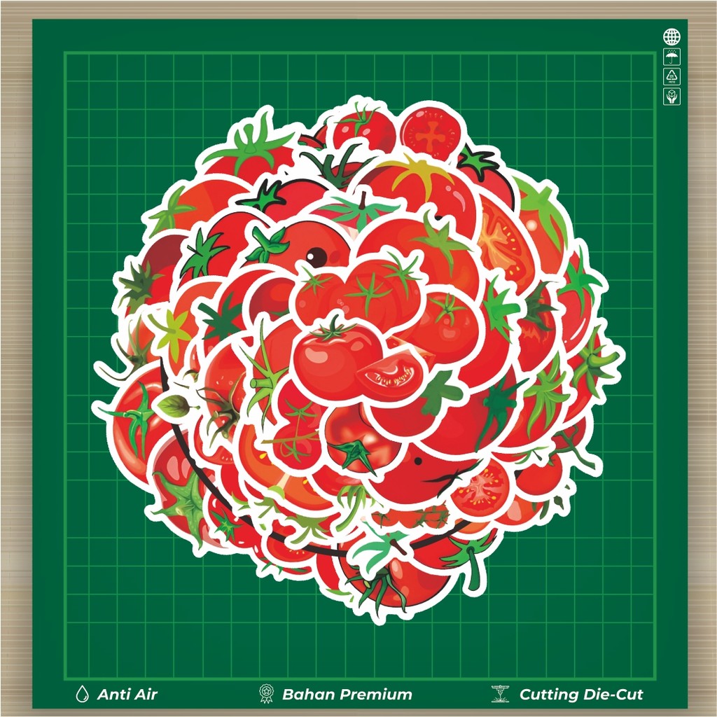 

HOT 50 PCS STIKER Stiker Tomato Series [Seri Tomat] Stiker Fashion Cars Decal Dingin Kartu Album Custom Vinyl Anti Air- Sticker Aesthetic Buku Journal Koper Casing HP Tablet Laptop Helm Motor Botol Minum