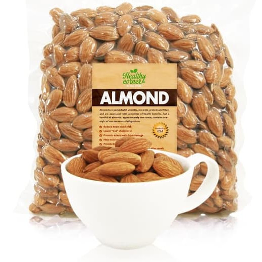

Kacang almond / almond mentah / raw almond super 500gram