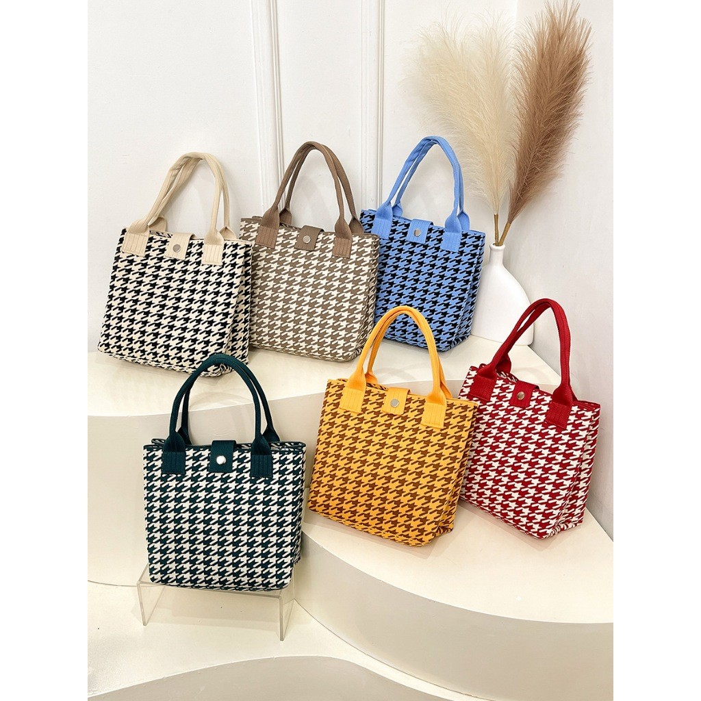 Tas Rajut Knitted Mini Bag Korea  Tas Fashion Korea Wanita Kekinian
