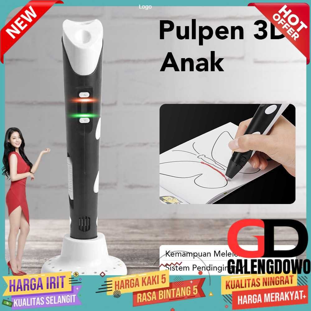 

ETIGREE Pulpen 3D Anak Printing Magic Drawing Filament EU Plug - P62-2
