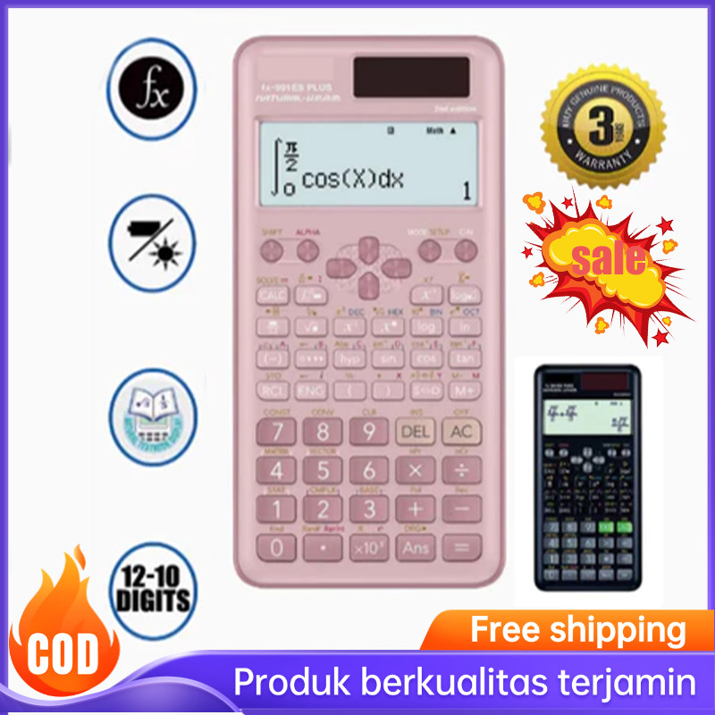 

CASIO FX-991IDPlus -2nd edition-B.Indonesia - Kalkulator Sekolah/Kuliah - Scientific - 451fungsi-FREE BUKU PANDUAN
