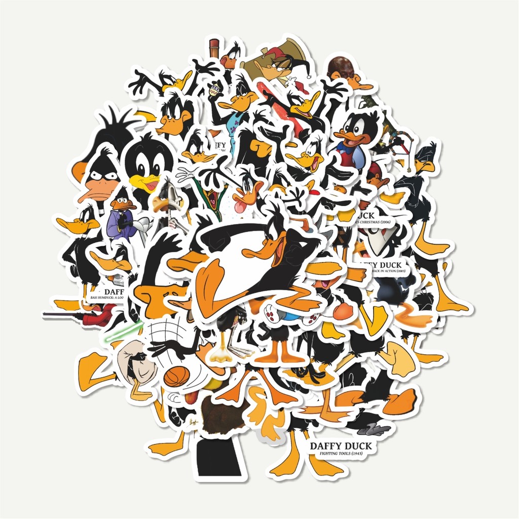 

Sticker Pack Stiker Warner Bros Series Looney Tunes Character Dafyy Duck | Sticker TUMBLR | Stiker LAPTOP KOPER HELM