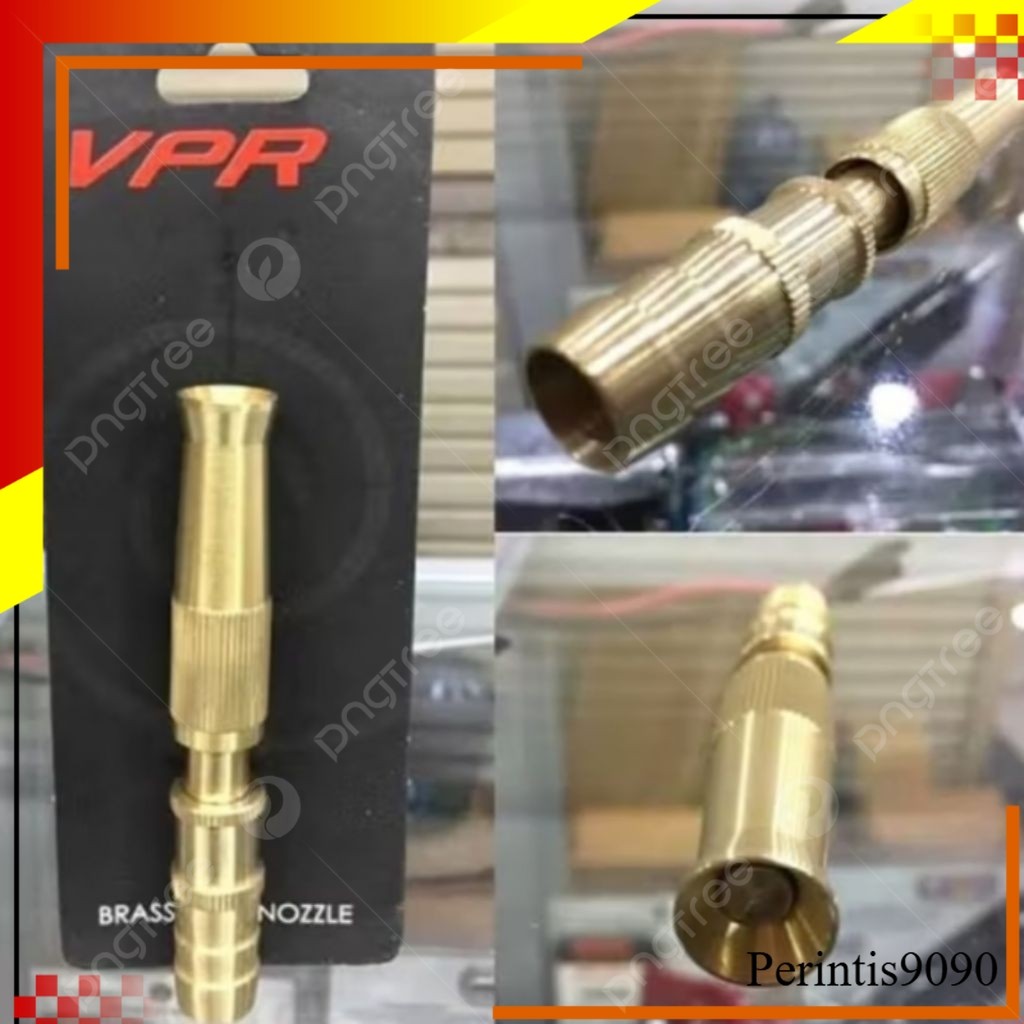 SEMPROTAN AIR LURUS KUNINGAN VPR / KEPALA SELANG VPR BRASS HOZE