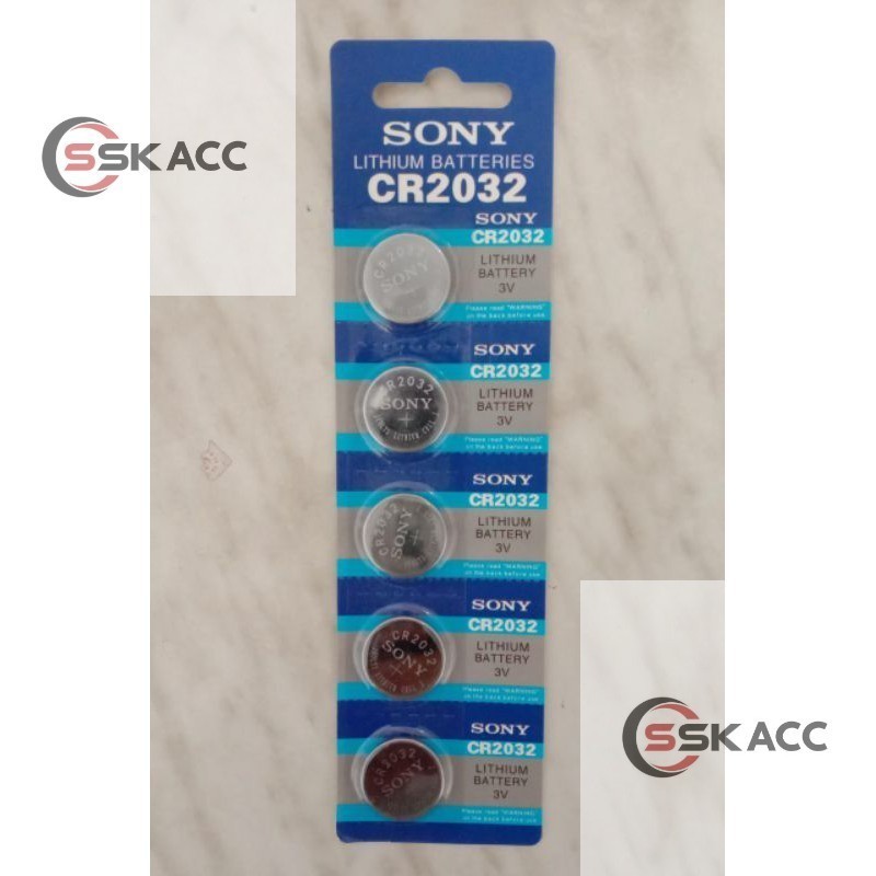 Baterai Cmos / Baterai Cmos Sony / Battery Cmos CR 2032 Sony / Baterai Lithium Sony( Harga 1 papan) 