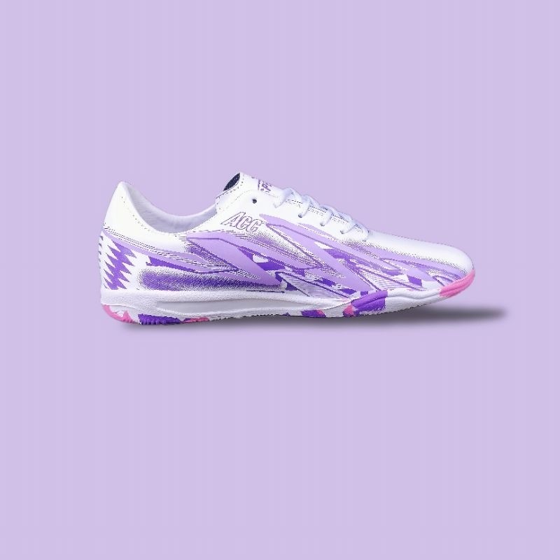 KLEPU.ID sepatu futsal specs speedblaze 3 white purple desire