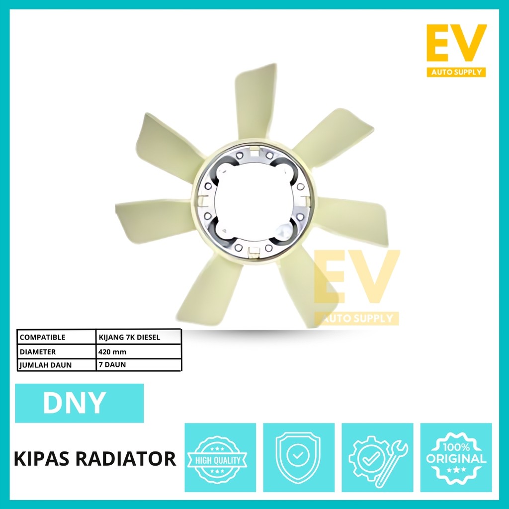 FAN BLADE / KIPAS RADIATOR MOBIL TOYOTA KIJANG 7K DIESEL1997 - 2004