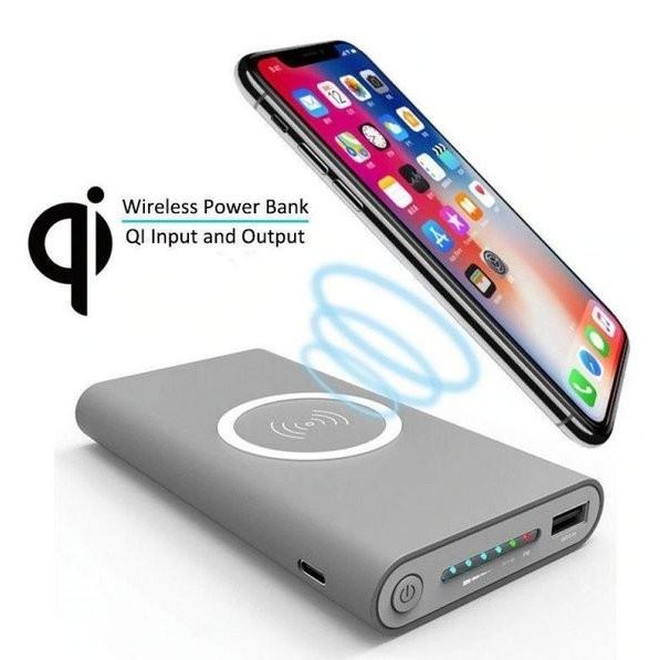PROMO Samsung Note 9 Wireless Charger Original Power Bank 10.000 mAh LED