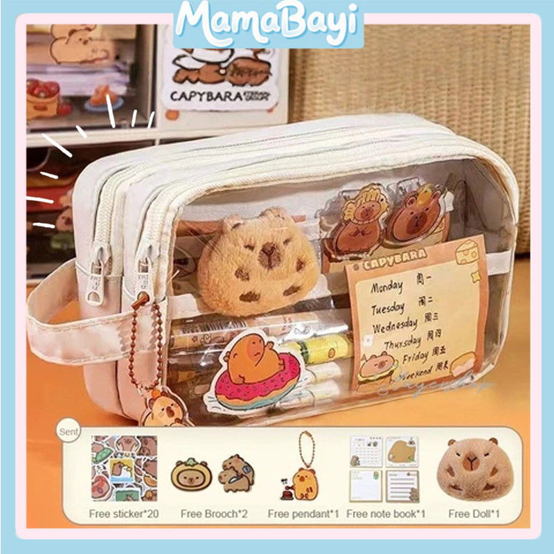 

Capybara Tempat Alat Tulis Kotak Pensil / Aesthetic Tas PenaTempat Pencil Tas Pensil Kapasitas Besar / Pencil Tas Pensil Multifungsi Siswa