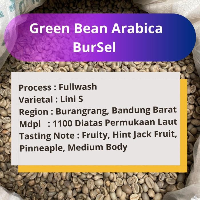 

Green Bean Kopi Mentah Arabica BurSel Petik Merah 1KG - 500Gram