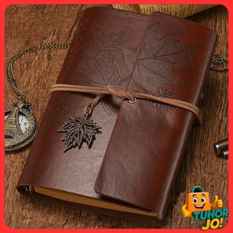 

Toddi AIMEE Buku Catatan Binder Notebook Cover Kulit Vintage Maple - AM-16
