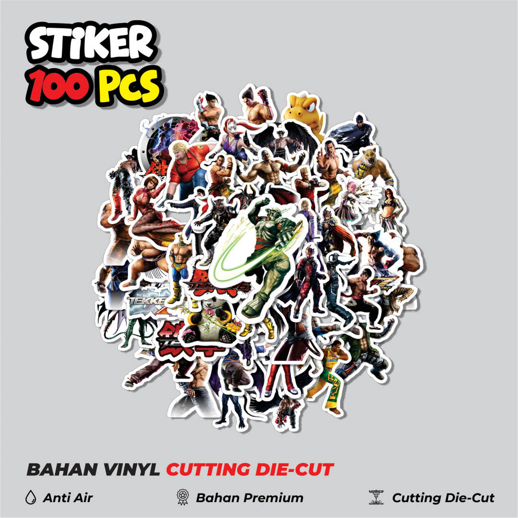 

Terbaru! 50 pcs Stiker Game Series Tekken Character Mix 1 Dekorasi Lucu Kreatif untuk Notebook, Skateboard, HP