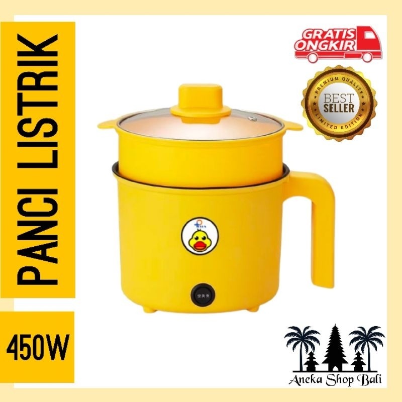Panci Listrik Serbaguna Anti Lengket Hemat Listrik | Electric Cooker 450 watt Multifungsi Masak dan 