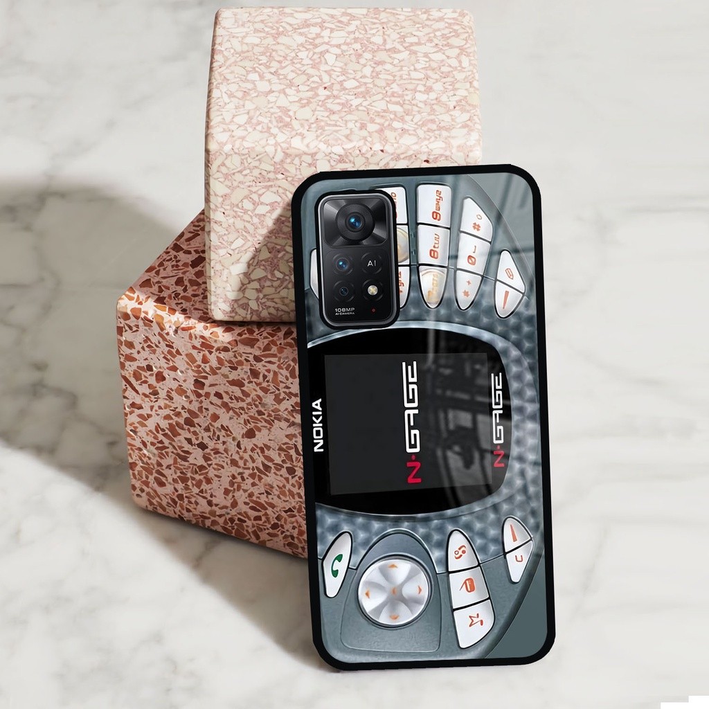 Case Glossy Kilau Redmi Note 11 Pro | Casing Hp Xiaomi | Pelindung Smartphone | Motif Nokia Jadul