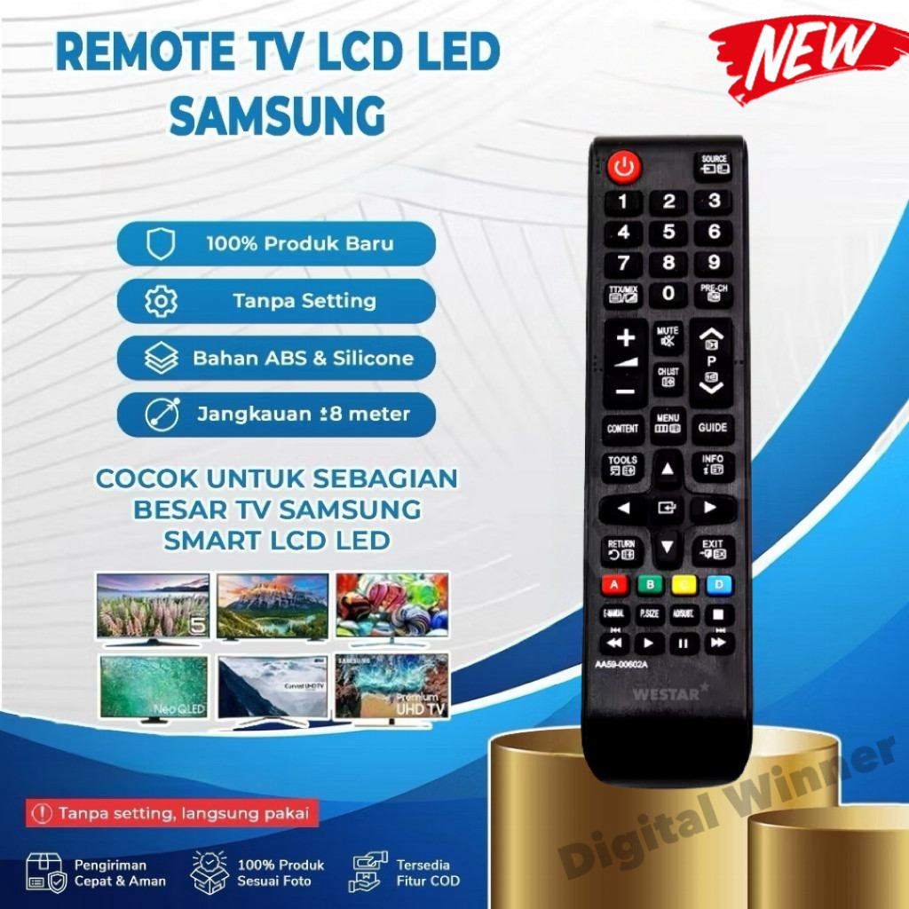 VibaStore Remote TV Samsung / Remote Samsung / Samsung TV Remote
