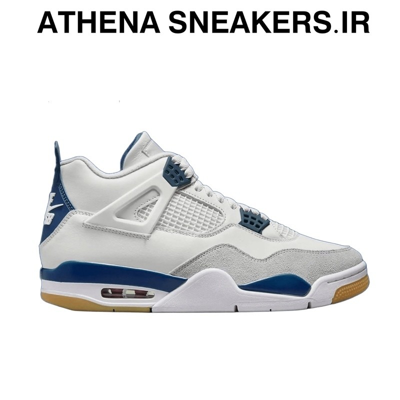 Sepatu Air Jordan AJ 4 X SB Grey Millitary Blue BNIB Original