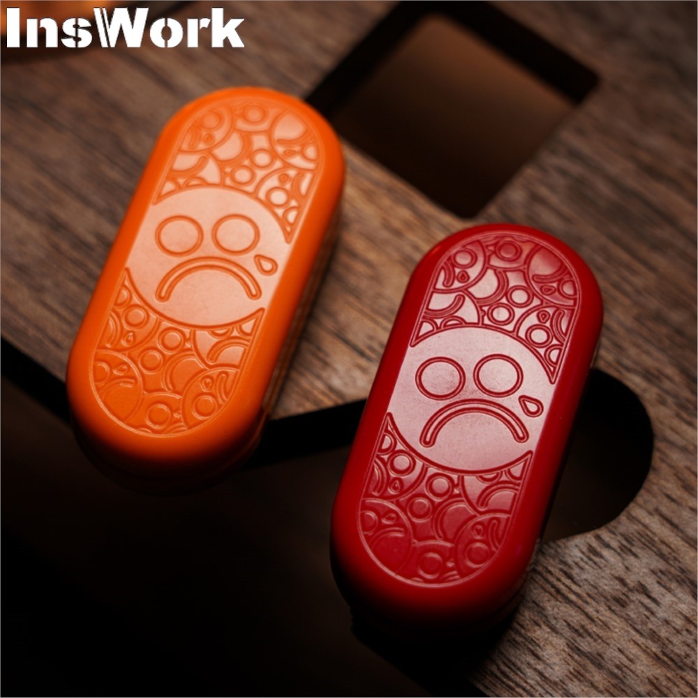 Metal Toys Dz Corian PEEK Limited Mechanical Push Slider Fidget Magnet Metal Fidget Toy