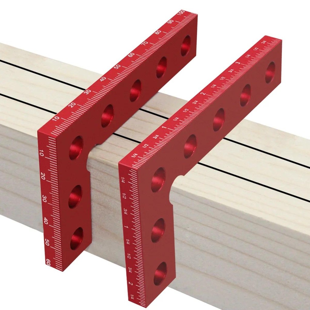 

Woodworking 90 Degree Precision Square Edge Marking Tool, Aluminum Carpentry Pocket Marking Square Gauge,Right Angle Ruler