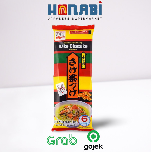 

Nagatanien Sake Chazuke 37g - Bumbu Sup Rasa Teh Hijau dan Salmon Made In Japan