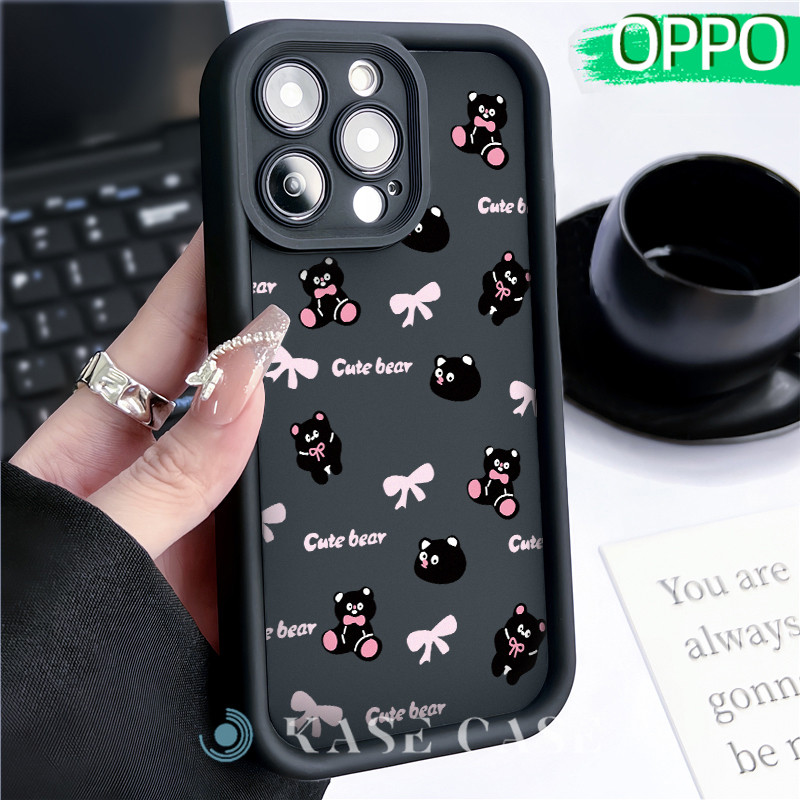 Lucu Bow Silicone SoftCase OPPO A18 A16 A15 A3s A5S A60 A17 A17K A54 A53 A12 A58 A31 A1K A77s Soft P