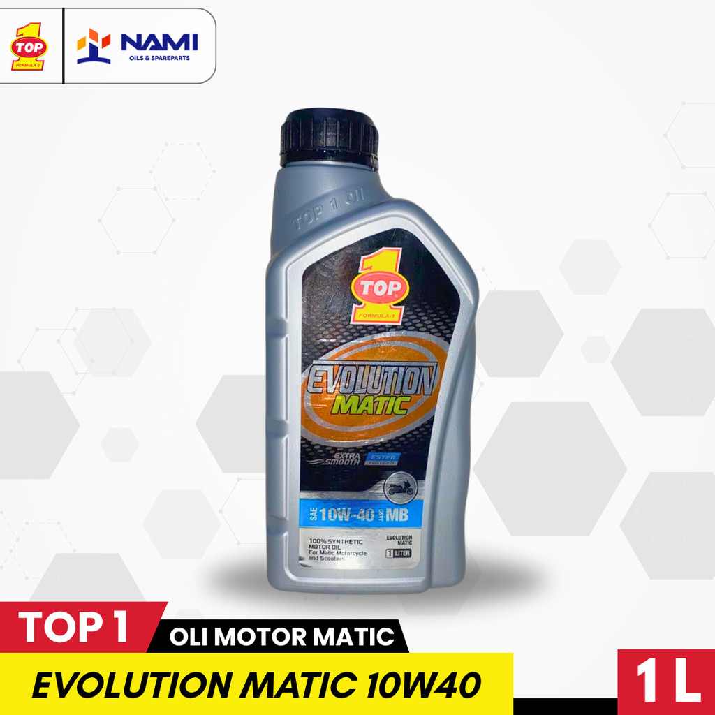 *TOP 1 EVOLUTION MATIC 10W40 1L * oli motor matic - Original