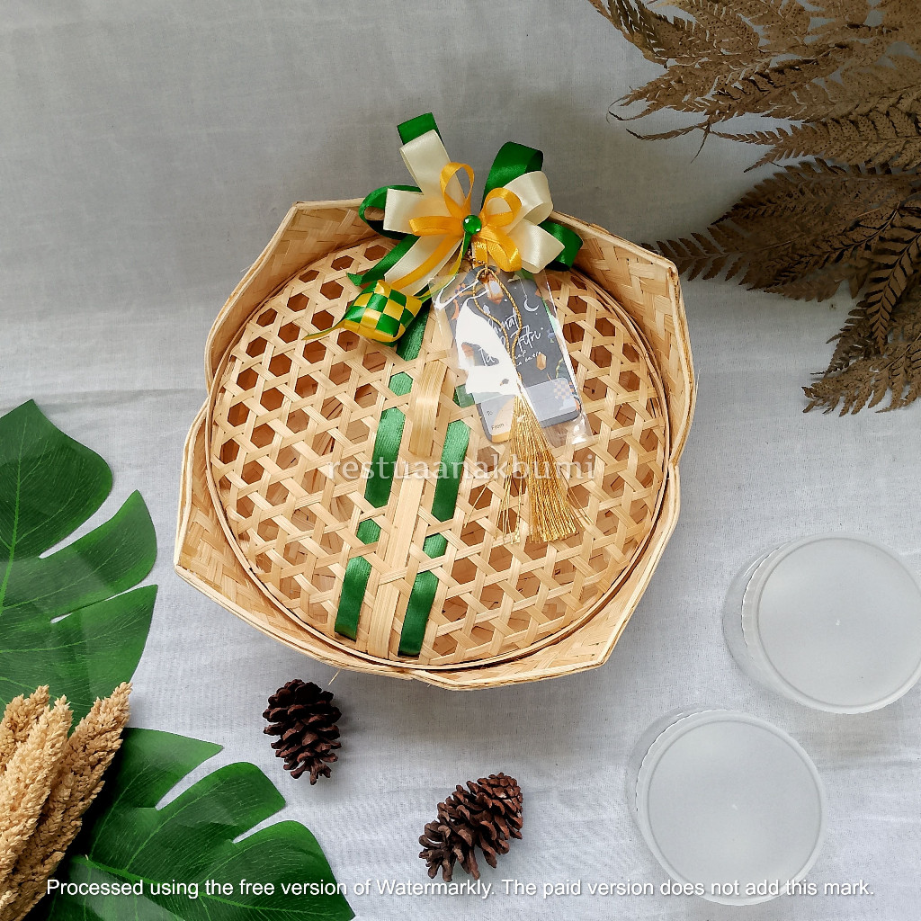 

B107 (Ramadhan Series) Hampers Exclusive Teratai 23cm Pita + Tag Ramadhan l hampers l lebaran l parcel l kado l souvenir l pernikahan l ramadhan l hantaran l hadiah