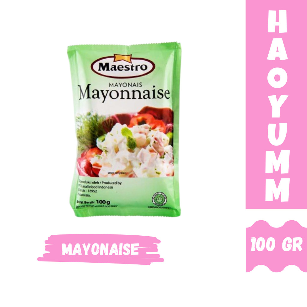 

Mayones Maestro 100gr Mayonais Mayo Mayonnaise HALAL [HAOYUM]