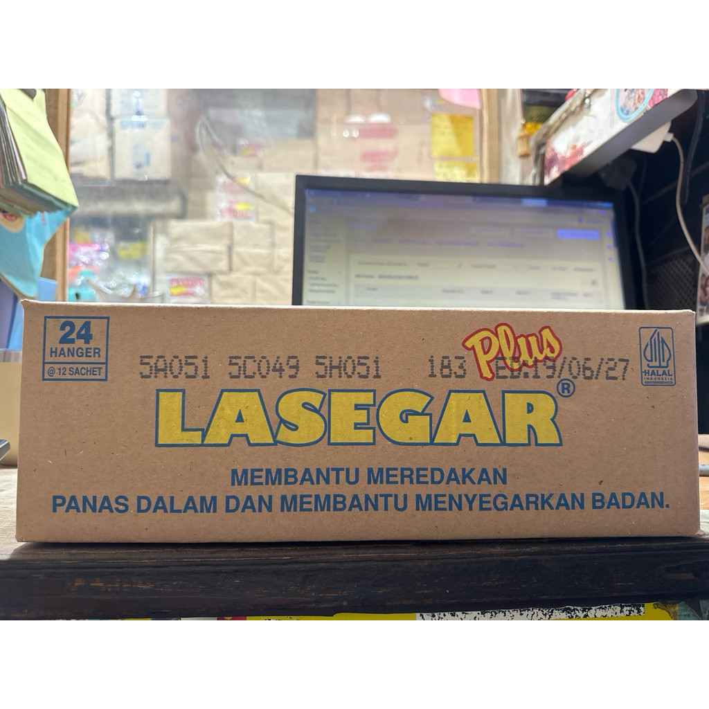 

Lasegar sachet 7g@ 24x12=288sachet / 1 dus