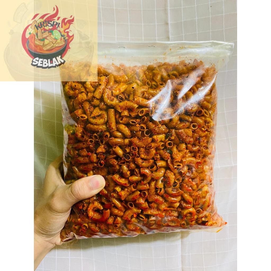 

Seblak krispi sebring makaroni kriuk pedas daun jeruk bumbu melimpah/sebring makaroni kriuk original daun jeruk kemasan 500gr 250gr 100gr.s
