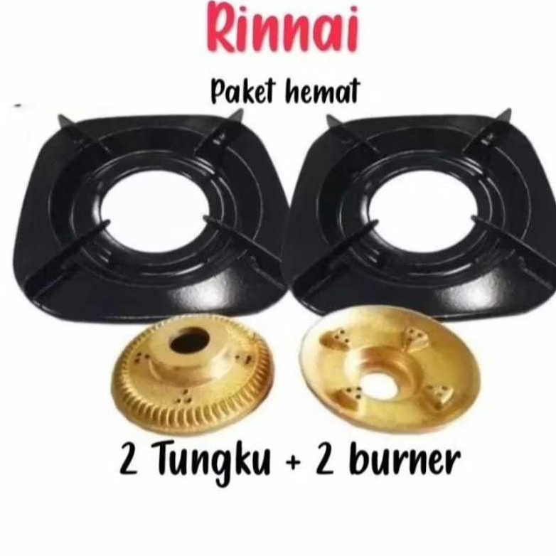 TERMURAH Paket 2 Set Tatakan Tungku Kompor Gas Rinnai Kaki 4 By Toko Indomart Store