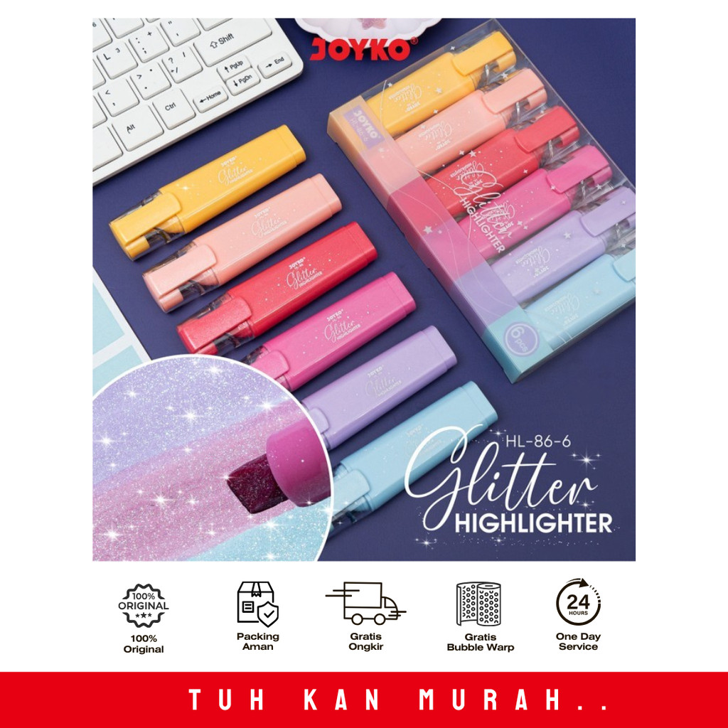 

HIGHLIGHTER HL-86-6 JOYKO WARNA CAMPUR