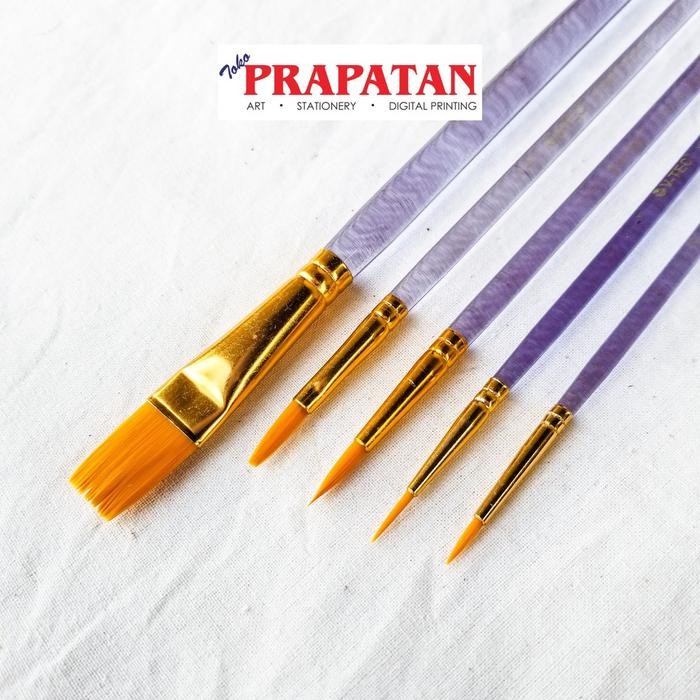 

Kuas Lukis V-TEC set 5 pcs VT005/5 / V-TEC Paint Brush - Warna