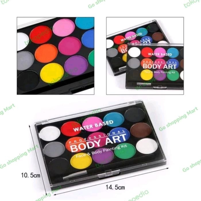15 Warna Face Painting Body Painting DIY Face Make UP untuk Wajah