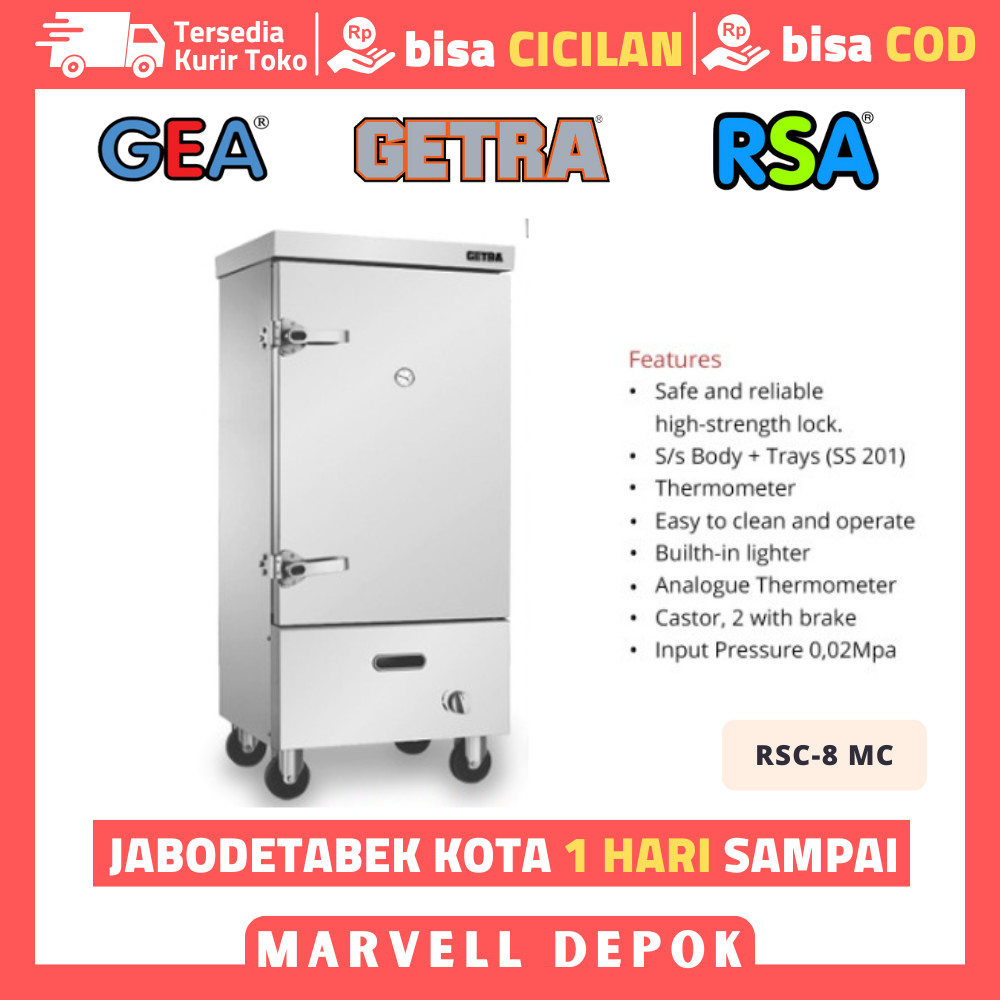 Gas Rice Cooker Getra Rsc 8 Mc Mesin Penanak Nasi Gas Garansi Resmi