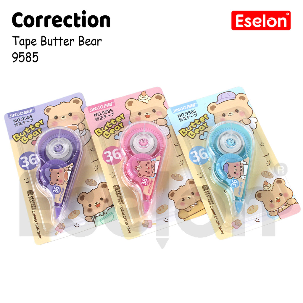 

♚Correction Tape BEAR Series 9585 / Correction Tape Besar 36♚