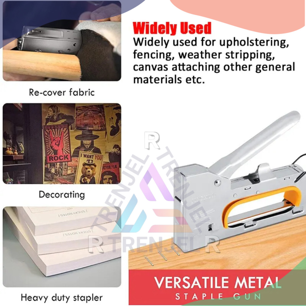 

♤ TRNJRR ♤ Staples Tembak Guntacker Kayu Jok Kulit Motor KUAT 4 - 8 mm - PROMO TERBATAS