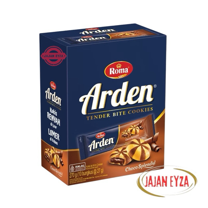 

mayora roma arden cookies box isi 10 arden choco box