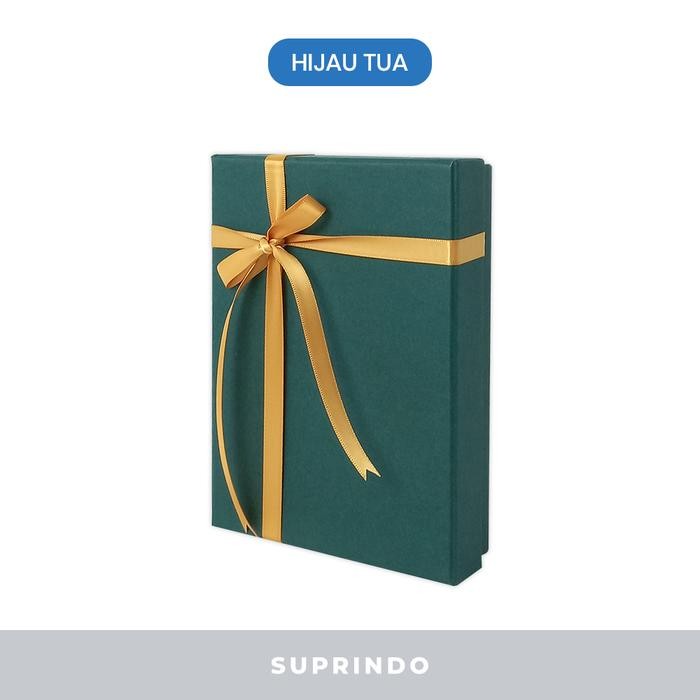 

Kotak Kado/Kotak dompet uk. 15.5 x 11 x 3 cm +FREE PITA - Hijau Tua