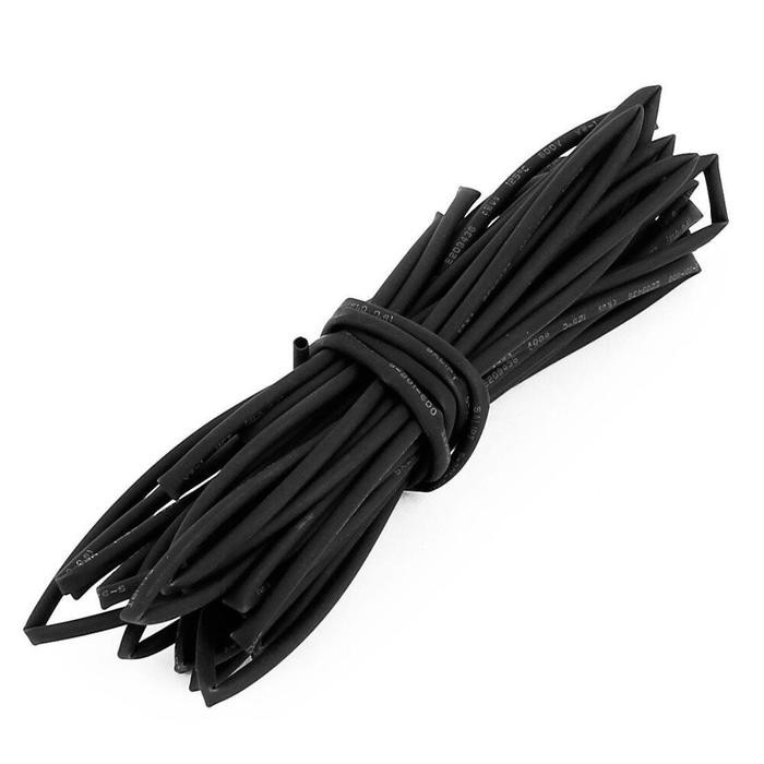 

1meter Kabel Solasi bakar Heat Shrink Tube 1.5mm 2mm 2.5mm 3mm 3.5mm - 1.5mm, Hitam CARMUDIE