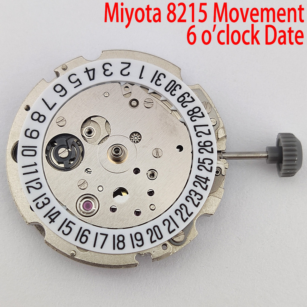 Miyota 8215 Wat   Movement High Accuracy Automatic Me  anical Movement 21 Jewels 6 o'clock Date Wat 
