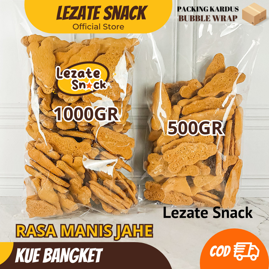 

Kue Bangket Jahe 1KG Roti Jahe Renyah Enak KIloan Murah/Kue Bangkit Jahe / Kue Jahe Kering Roti Kering Lezate Snack