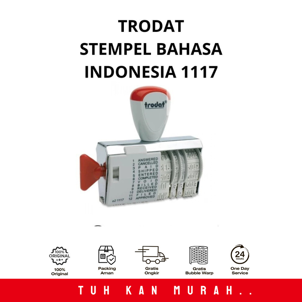 

TRODAT STEMPEL TANGGAL 1117 TEXT INDONESIA 4 MM