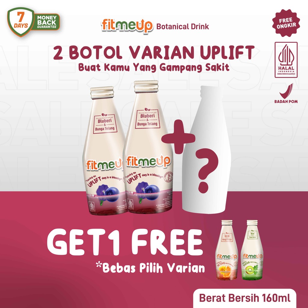 

[BUY 2 GET 3] Fitmeup Botanical Drink Variant Uplift - Kombinasi Bluberi & Bunga Telang