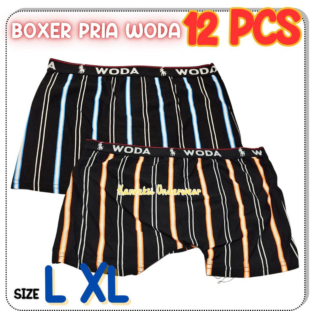 GROSIR 6 PCS Boxer Pria WODA celana dalam pria dewasa Grosir