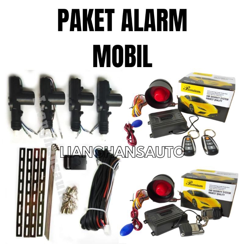 PAKET ALARM MOBIL DAN CENTRAL LOCK SET