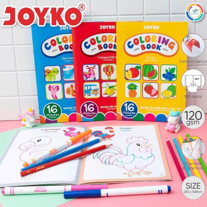 

JOYKO Buku Mewarnai Coloring Book CLBK-3501 @ 1pcs