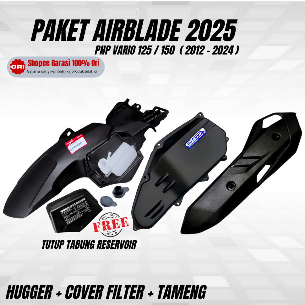HUGGER AIRBLADE Spakbor kolong Vario 125 HUGER VARIO 150 New hugger pcx 150 2025 Ori Vietnamparts