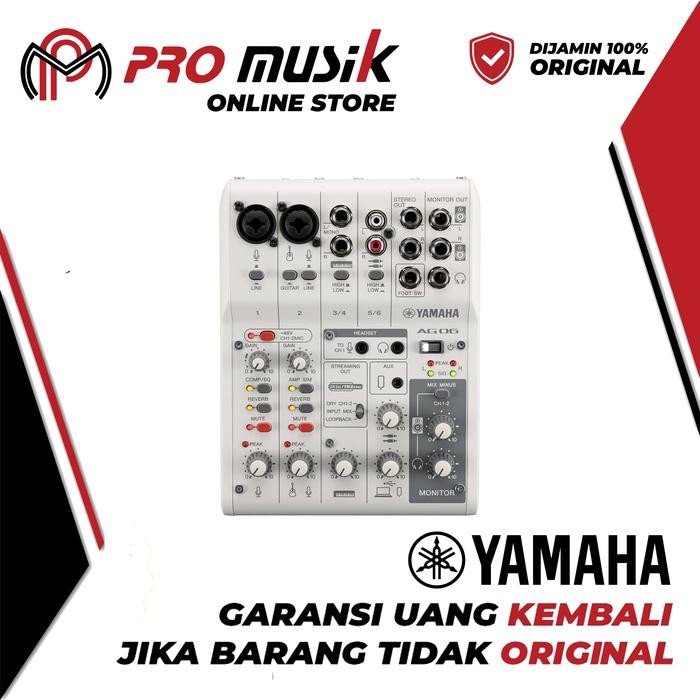 Yamaha AG06 MK2 MK II AG06MK2 AG06MKII 6 Channel Live Streaming Loopback Mixer/USB Interface