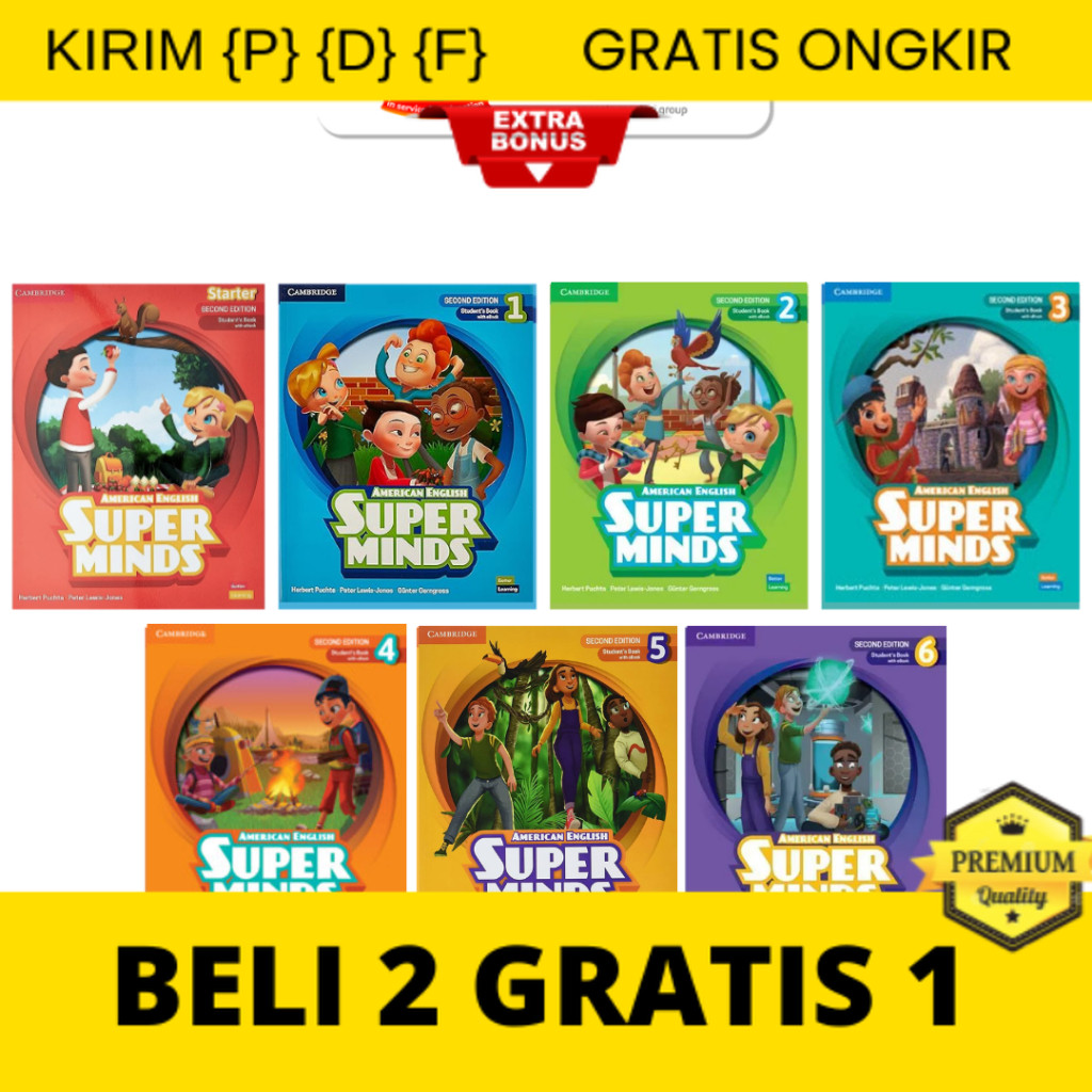 

{P} {D} {F} Super Minds American English 2nd Edition | Buku Belajar Bahasa Inggris SD | Cambridge English